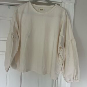 Madewell Off-White Long sleeve top